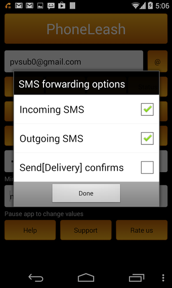Imagen 3 para PhoneLeash: SMS/MMS forwa…