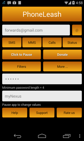 Imagen 2 para PhoneLeash: SMS/MMS forwa…