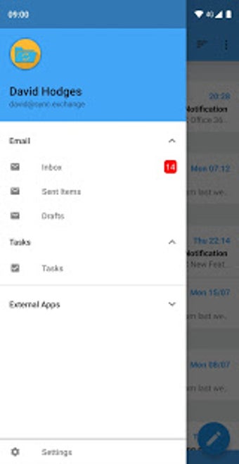 Image 1 for Exchange Folder Sync