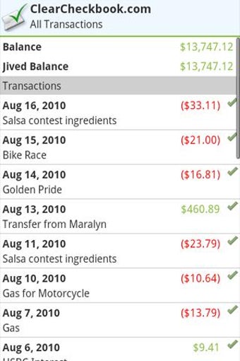 Image 1 for ClearCheckbook MoneyManag…