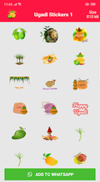 Imagen 3 para Ugadi Stickers For Whatsa…