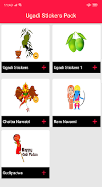 Imagen 0 para Ugadi Stickers For Whatsa…
