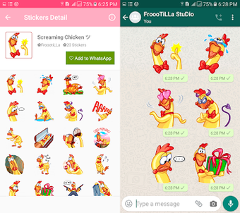 Image 2 for Chicken Stickers Pack - W…