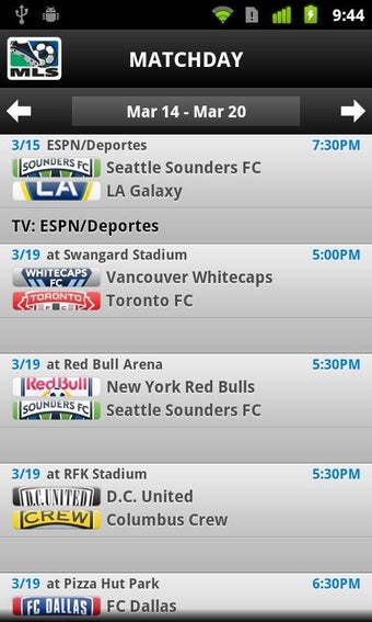 Image 1 for MLS MatchDay 2011