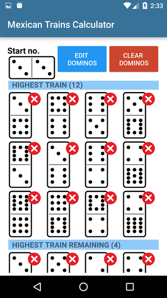 Image 1 for Mexican Train Domino Calc