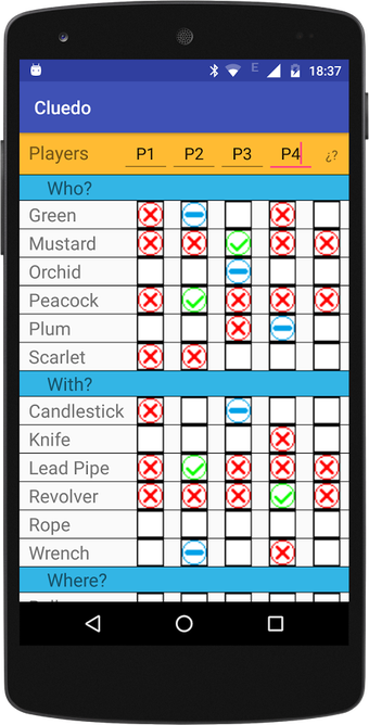 Imagen 3 para Cluedo Notepad