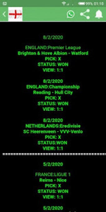 Imagen 2 para ENGLAND 100% FIXED DRAWS