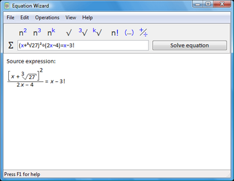Image 1 for Equation Wizard