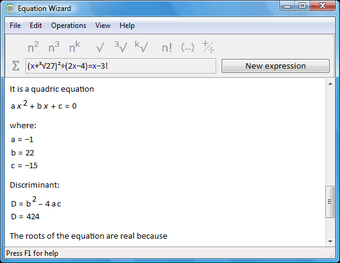 Image 2 for Equation Wizard