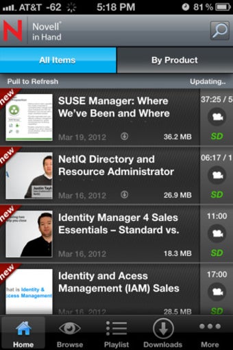 Imagen 0 para Novell in Hand for the iP…
