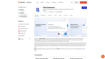 Image 0 for Chat Summary for LiveChat