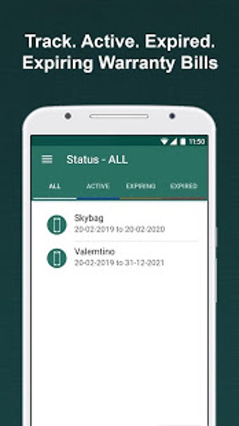 Imagen 1 para BillsBox: Warranty Tracke…