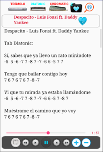 Imagen 2 para Harmonica Tabs with MIDI …