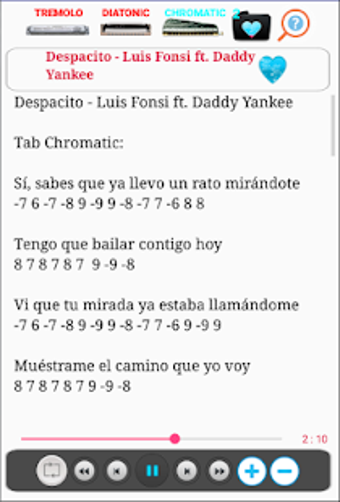 Imagen 1 para Harmonica Tabs with MIDI …