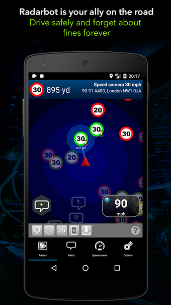 Imagen 1 para Radarbot Free: Speed Came…