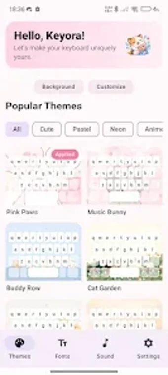 Imagen 0 para Keyora: Keyboard Themes