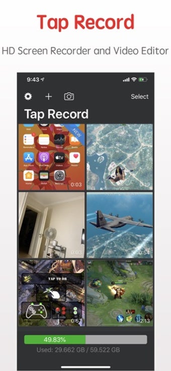 Image 1 for Tap Record: Screen Record…