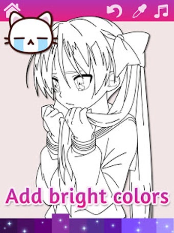 Imagen 0 para Anime Manga Coloring Page…