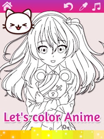 Imagen 2 para Anime Manga Coloring Page…