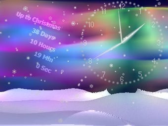 Image 0 for Winter Clock Screensaver