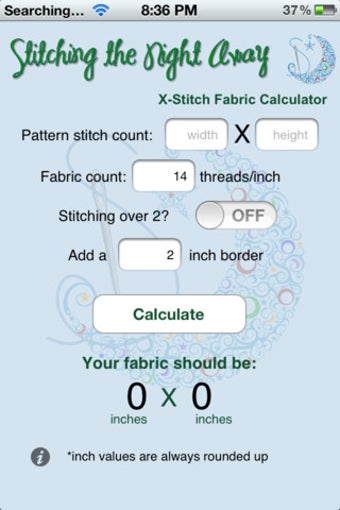Image 0 for Cross Stitch Fabric Calcu…