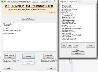 Image 0 for WPL To M3U Converter