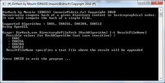 Imagen 0 para DirHash