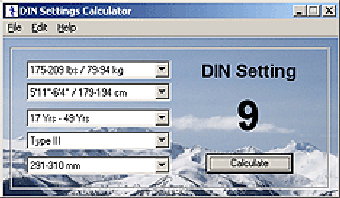 Image 0 for DIN Settings Calculator