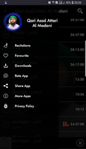 Imagen 1 para Quran MP3 Qari Asad Attar…