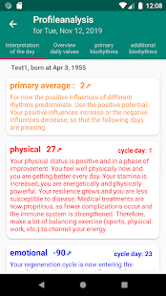 Image 2 for noSpy Biorhythm (no ads)