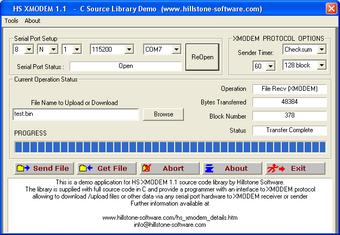 Image 0 for HS XMODEM C Source Librar…