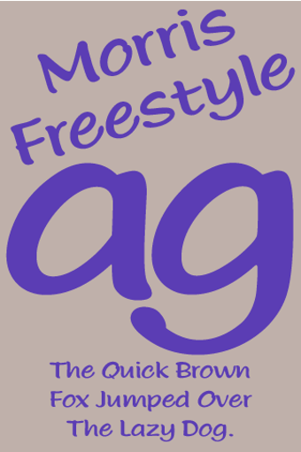 Image 0 for Morris Freestyle FlipFont