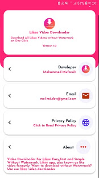 Imagen 1 para Video Downloader for Like…