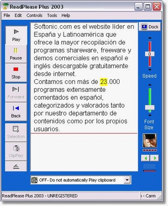 Image 0 for ReadPlease 2003