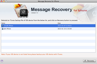 Imagen 0 para Message Recovery for iPho…