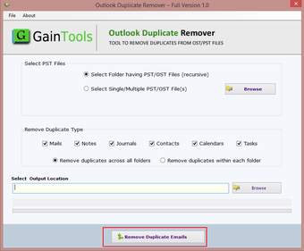 Imagen 0 para GainTools Outlook Duplica…