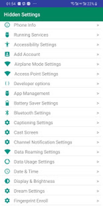 Imagen 1 para Android Hidden Settings