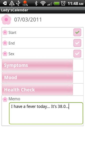 Image 2 for LadysCalendar Free (Perio…