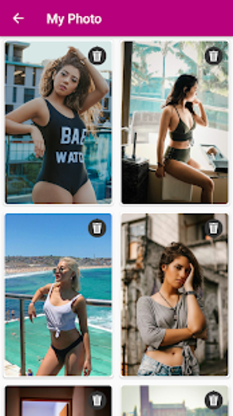 Imagen 3 para Sexy Girl Eraser Bikini W…