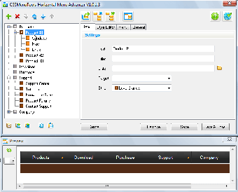 Image 0 for Horizontal Menu Advancer …
