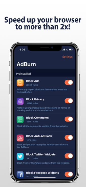 Image 2 for AdBurn - Adblock block ad…