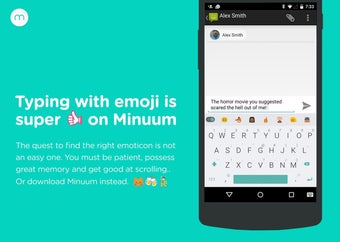 Imagen 1 para Minuum Keyboard Free + Em…