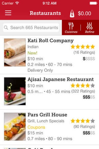 Image 0 for Seamless - Food Delivery …