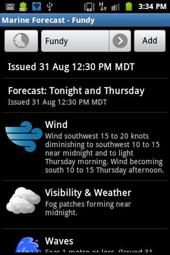 Image 0 for Canada Marine Weather