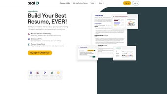 Image 0 for Teal Resume Builder