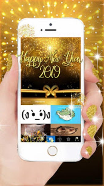 Image 2 for Gold 2019 New Year Keyboa…