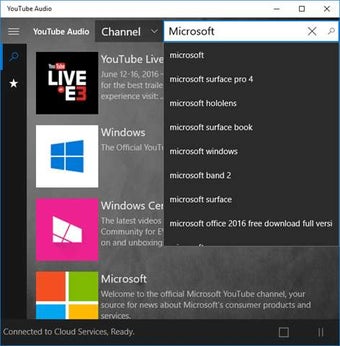 Image 3 for AudioTube for Windows 10