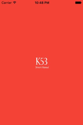 Image 0 for K53 Drivers Manual