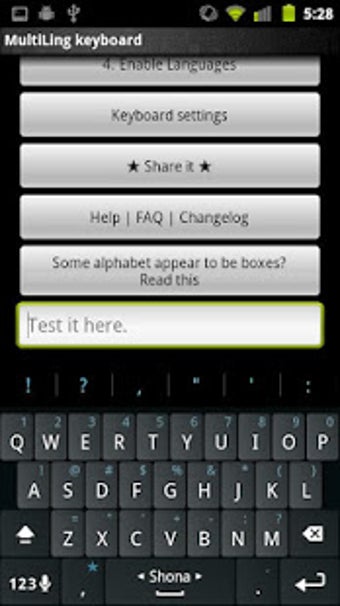 Image 1 for Shona Keyboard Plugin