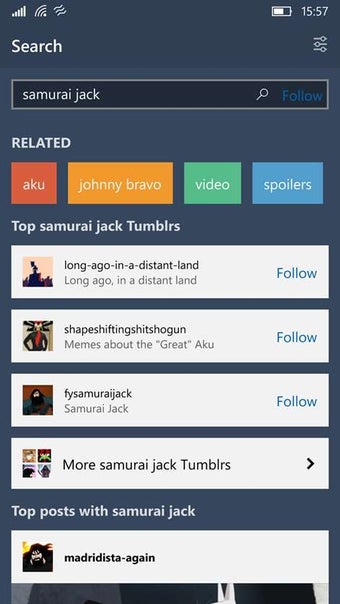 Image 2 for Ouga - Tumblr App for Win…